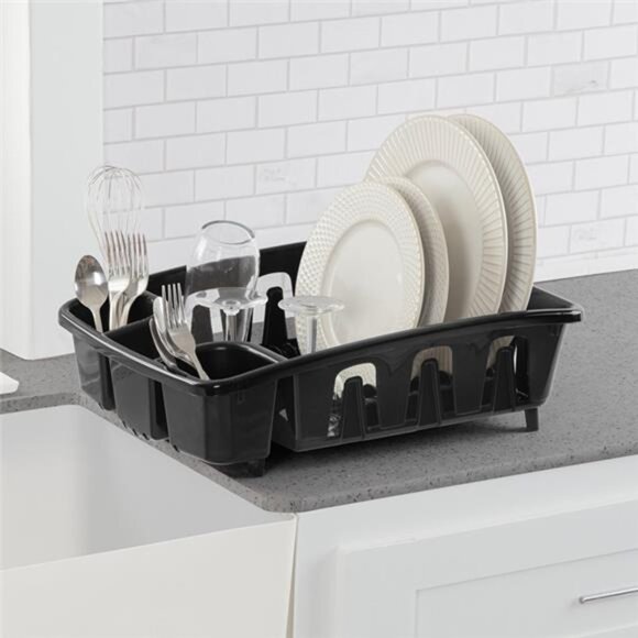 Sterilite DrainRack black dish rack New - Picture 4 of 7
